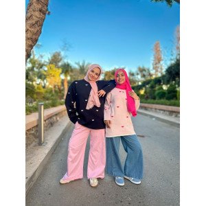 بنطلون وايد ليج